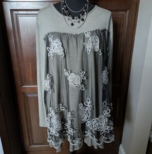 Feratelli Babydoll Tunic With Lace XL